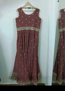 Elegant Embroidered Ethnic Gown