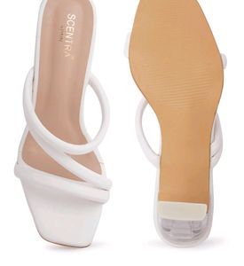 Women White Solid Heels - Heels for Women