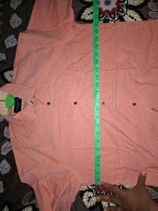 Men's Peach Printed Casual Shirt peter england