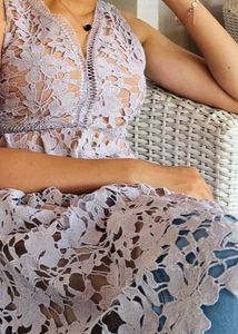 Floral Lace Midi Dress