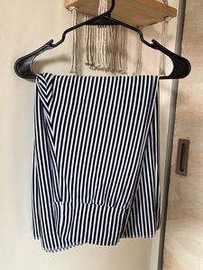 CULOTTES- White N Navy Blue Striped