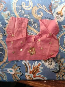 Pink Embellished Saree