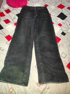 black faded baggy jeans