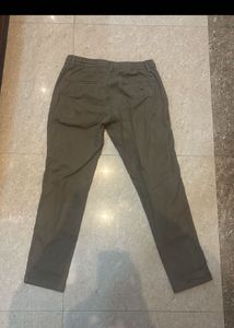 Olive Green Casual Pants