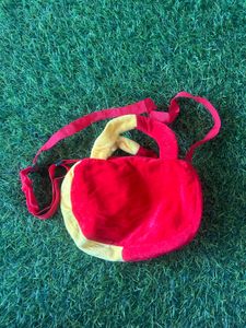Red &amp; Yellow Plush Flower Purse