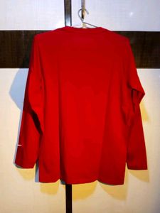Red Nike Long Sleeve Top