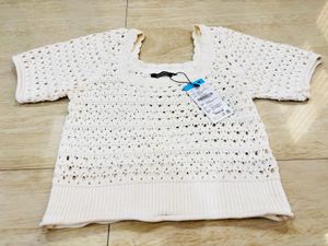 White crochet top