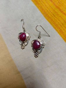Real Ruby Earrings
