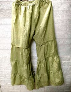 Green Plazzo Pants Free Size