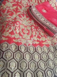 Red &amp; Gold Lehenga Choli