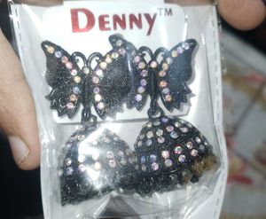 Butterfly Jhumka Earrings(NEVER USED)