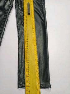 H&amp;M Black Leather Pants Sz  26-28 Excellent