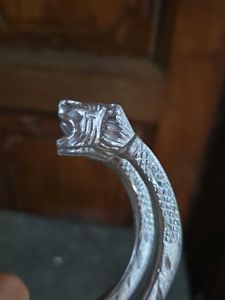 COMBO 2 Silver Lion Head Kade Anti Tarnish