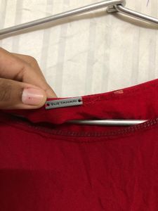 Elie Tahari Red Stylish Top