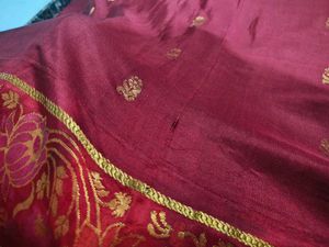 Pure Silk Saree with ashavali border
