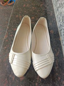 Ivory Ballet Flats