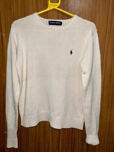 Off-white imported Ralph Lauren Sweater