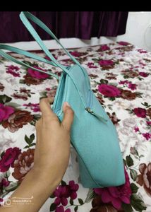 Caprese Teal Tote Bag &amp; Ring Combo