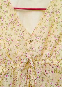Yellow korean top
