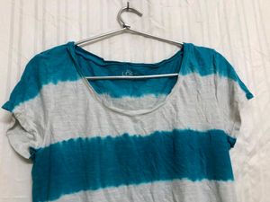 Ann Taylor Blue Short Sleeve T Shirt