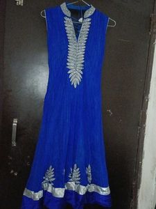 Blue Embellished Kurta