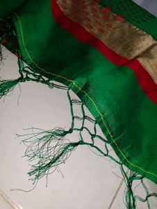 Green Traditional Saree 💚