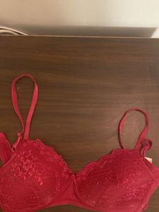 Red Lace Bra