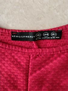 new Elegant Red Peplum Top