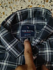 Tom Royal Plaid Flannel Shirt - Size L