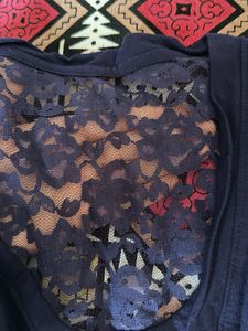 Purple shrug with Lace Detail