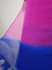 Dupatta|| Hot Pink And Dark Blue Gradient🩷💙