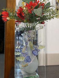 Aesthetic 3D Glass Flower vase- Back In Stock!