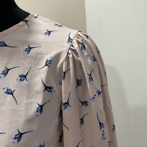 Pink Butterfly Sleeve Top