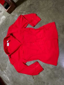 Imported Red Button Down Shirt