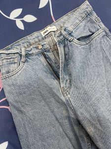 High Waisted Straight Jeans