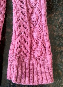 Pink Knit Pullover Sweater