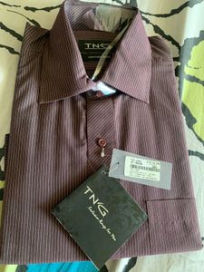 Brand New Wine Colour Formal Shirt