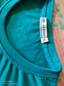 Teal Crew Neck Tee - XL