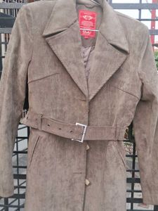 Vintage Suede Women Coat