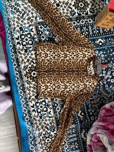 Leopard Print Co-ord Set And Tube Top