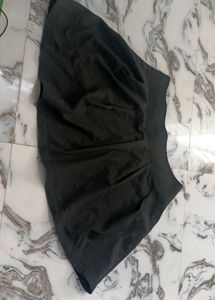 Blue Embroidered Bra And Plated Skirt