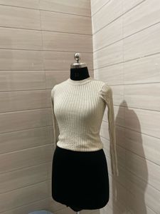 H&amp;MRibbed Knit Long Sleeve Top