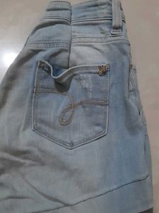 Denim Distressed Shorts
