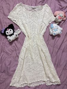 BODYFLIRT CROCHET Knit Mini Dress