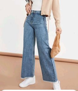 Wide Leg High Waist Jeans