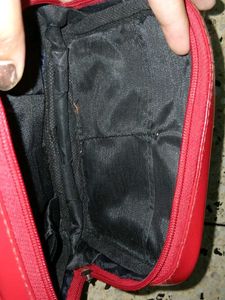 Red Cosmetic Travel Bag