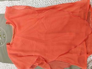 Chic Coral Flowy Top