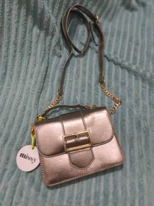 Missy Metallic Silver Mini Bag