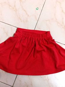 Beautiful Red Jumpsuit And Skirt Combo🥰