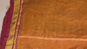 Brown Striped Saree